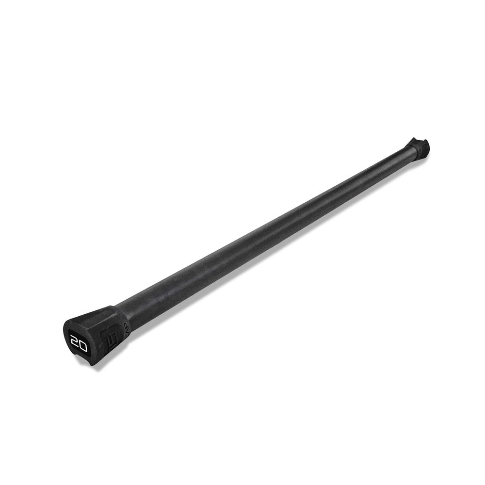 CAP Barbell 20 lb Total Body Workout Weighted Bar - Black | Exercise Bar for Strength Training, Yoga, Pilates, Resistance Training, and Home Gym Workouts