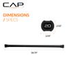 CAP Barbell 20 lb Total Body Workout Weighted Bar - Black | Exercise Bar for Strength Training, Yoga, Pilates, Resistance Training, and Home Gym Workouts view 4