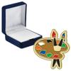 Crown Awards Art Pallet Pins, Art Pallet Pin with Blue Velvet Presentation Case, 30 Pack, Prime view 1