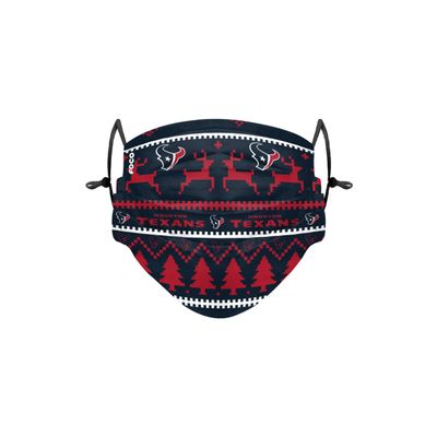 FOCO Houston Texans NFL Wordmark Holiday Adjustable Face Cover