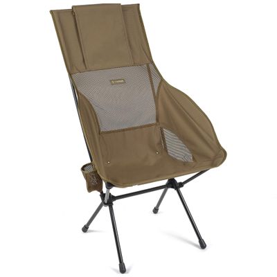 Helinox Savanna High-Back Collapsible Camping Chair, 4lbs, Comfort Outdoor Chairs, Picnic,High Back Camping Chair, Coyote Tan