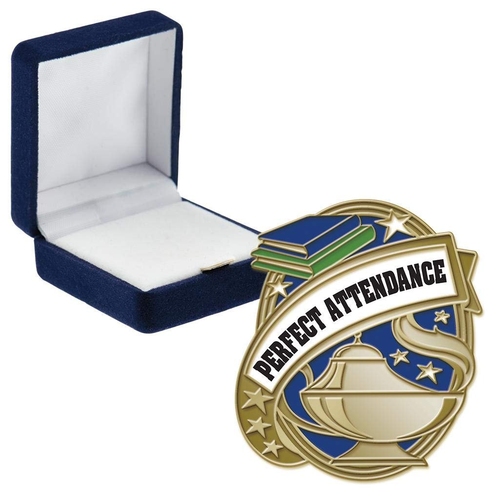 Crown Awards Honor Roll Kudos Enamel Pins, Honor Roll Kudos Enamel Pin with Blue Velvet Presentation Case, 30 Pack, Prime