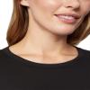 32 Degrees Heat Womens Lightweight Thermal Baselayer Long Sleeve Crew Top, Black, X-Large view 3
