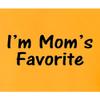 4X-Large Gold Unisex I'm Mom's Favorite Funny T-Shirt view 3