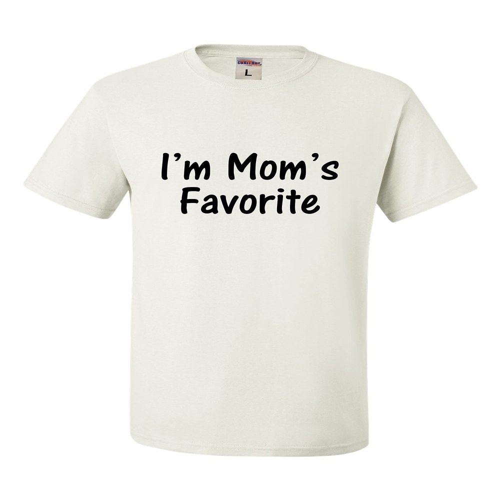 4X-Large White Unisex I'm Mom's Favorite Funny T-Shirt