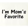 4X-Large White Unisex I'm Mom's Favorite Funny T-Shirt view 2