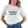 4X-Large White Unisex I'm Mom's Favorite Funny T-Shirt view 3