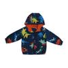Carter's Baby Boys Fleece Lined Midweight Jacket, Multicolor Dinos Navy, 12MO view 1