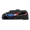 Boombah Beast Rolling Bat Bag 2.0-40" x 14" x 13" - USA Black Ops Black/Royal/Red - Holds 8 Bats, Glove and Shoe Compartments view 4