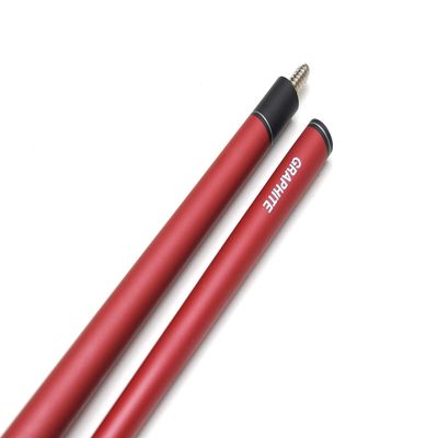 Billiard Depot 58" Two-Piece Graphite Fiberglass Composite Billiard Pool Cue Stick (Red - Matte)