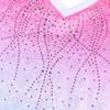 BAOHULU Toddler Girls Gymnastics Leotards Pink Blue Diamond Sparkle Tank Biketards with Shorts B173_PinkBlue_150 view 3