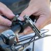 Gray Bike Handlebar Mount - Adapter for Seat Post - Bottle Holder with Cage - Or Kids Road MTB Beach Cruiser Bike view 4