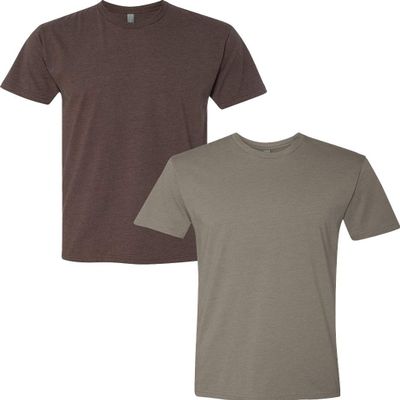 Next Level N6210 Premium Fitted CVC Crew Tee 2-Pack Medium Espresso-Warm