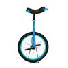 QWEASDF Unicycle, 20" Inch Chrome Wheel Unicycle Leakproof Butyl Tire Wheel Cycling Outdoor Sports Fitness Exercise,Blue view 1