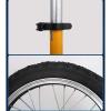 QWEASDF Unicycle, Adjustable Outdoor Unicycle with Alloy Rim, Balance Cycling Bikes Cycling Outdoor Sports Fitness Exercise 16",18",20",Green,20 view 3