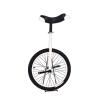 QWEASDF Unicycle, 20" Inch Chrome Wheel Unicycle Leakproof Butyl Tire Wheel Cycling Outdoor Sports Fitness Exercise,White view 1