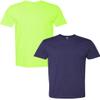 Next Level N6210 Premium Fitted CVC Crew Tee 2-Pack Medium Neon Yellow-Storm view 1