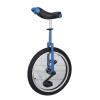 QWEASDF Unicycle, Chrome Wheel Unicycle Leakproof Butyl Tire Wheel Cycling Outdoor Sports Fitness Exercise, 16",18",20",24",Blue,20 view 1