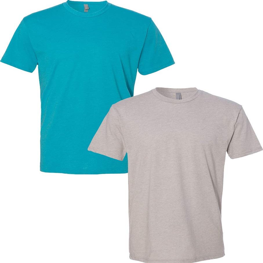 Next Level N6210 Premium Fitted CVC Crew Tee 2-Pack 2XL Bondi-Silk