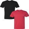 Next Level N6210 Premium Fitted CVC Crew Tee 2-Pack 2XL Black-Red view 1