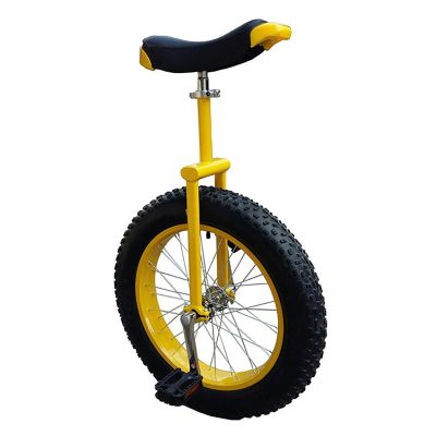 QWEASDF Unicycle, 20, 24inch Skid-Proof Wheel Unicycle Bike Mountain Tire Cycling Self Balancing Exercise Balance Cycling Bikes Cycling Outdoor Sports Fitness Exercise,Yellow,24"