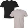 Next Level N6210 Premium Fitted CVC Crew Tee 2-Pack Large Black-Silk view 1