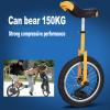 QWEASDF Unicycle, Chrome Wheel Unicycle Leakproof Butyl Tire Wheel Cycling Outdoor Sports Fitness Exercise, 16",18",20",24",Green,20 view 4