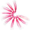 20pcs Squid Skirts 4 3/4 inch Hoochies 12cm Octopus Fishing Soft Lure Pink White -Fish WOW!- view 1