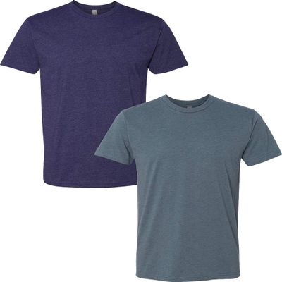 Next Level N6210 Premium Fitted CVC Crew Tee 2-Pack XL Storm-Indigo