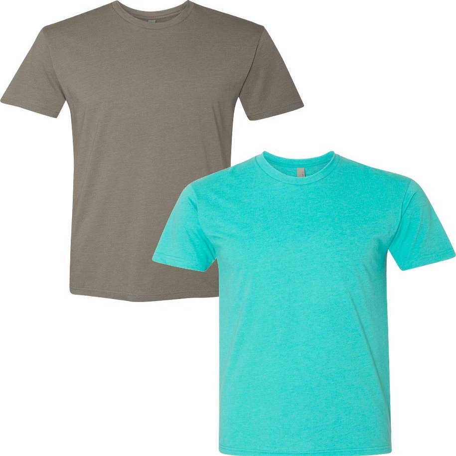 Next Level N6210 Premium Fitted CVC Crew Tee 2-Pack XL Warm-Tahiti