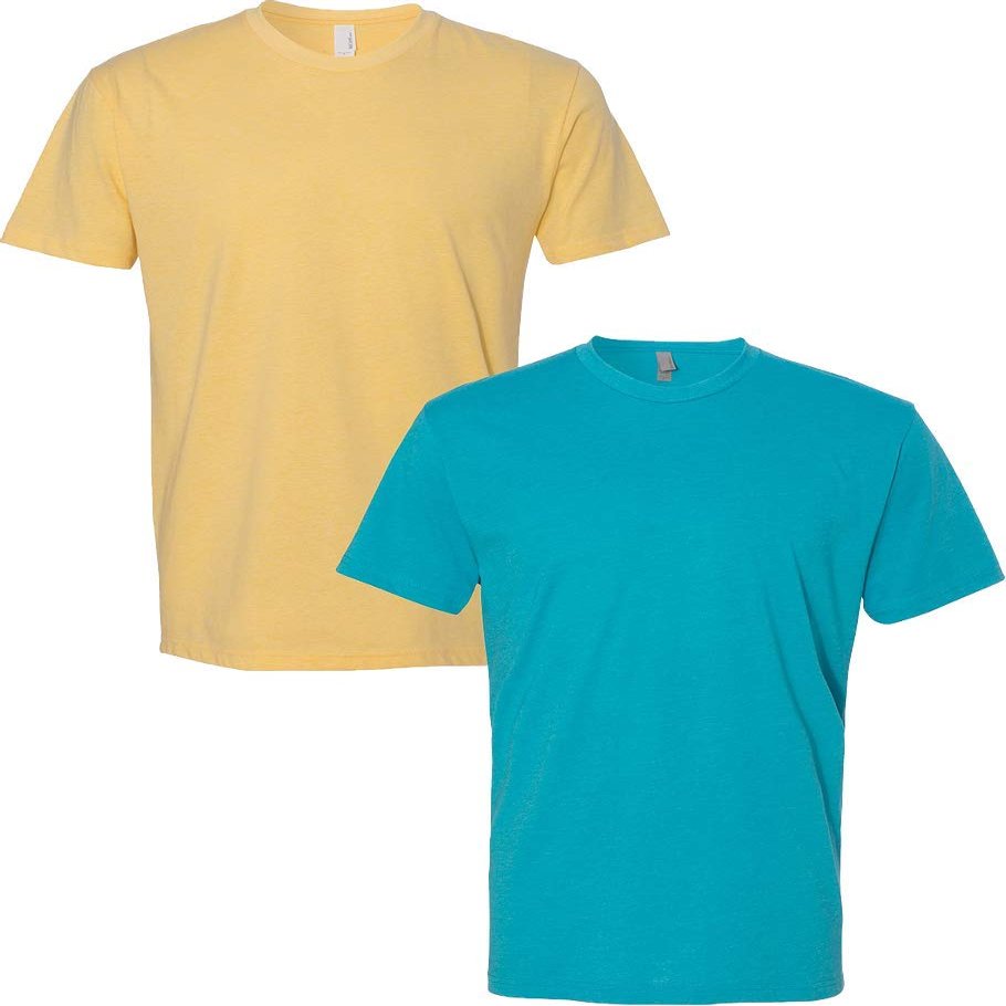 Next Level N6210 Premium Fitted CVC Crew Tee 2-Pack Medium Banana-Bondi