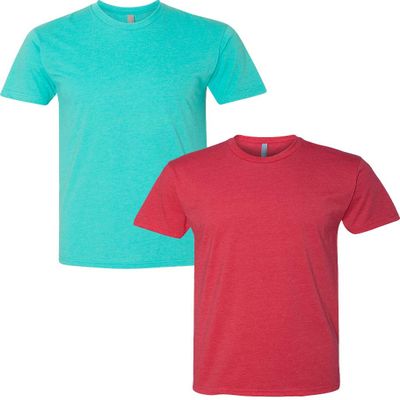 Next Level N6210 Premium Fitted CVC Crew Tee 2-Pack 2XL Tahiti-Red