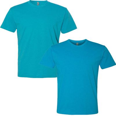 Next Level N6210 Premium Fitted CVC Crew Tee 2-Pack 2XL Bondi-Turquoise
