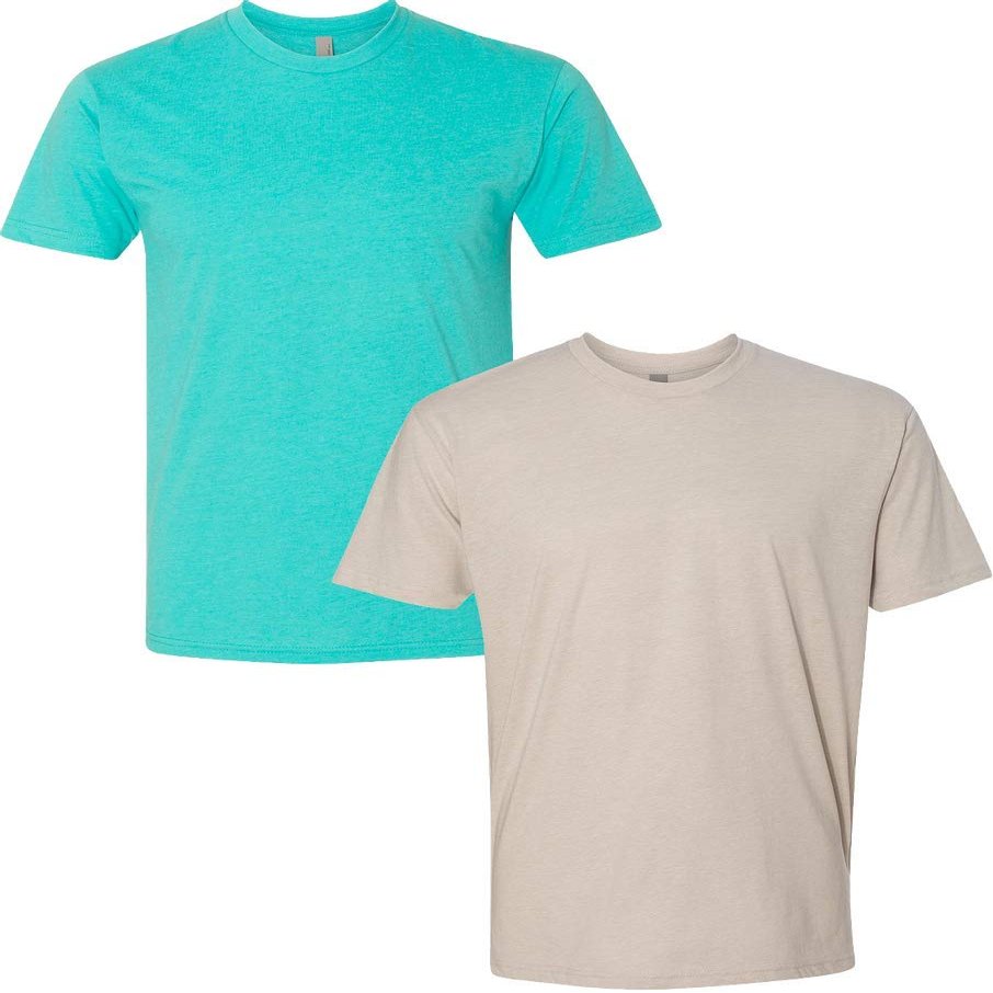 Next Level N6210 Premium Fitted CVC Crew Tee 2-Pack Medium Tahiti-Sand
