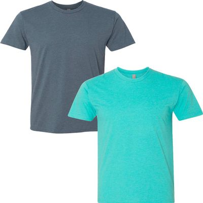 Next Level N6210 Premium Fitted CVC Crew Tee 2-Pack 2XL Indigo-Tahiti
