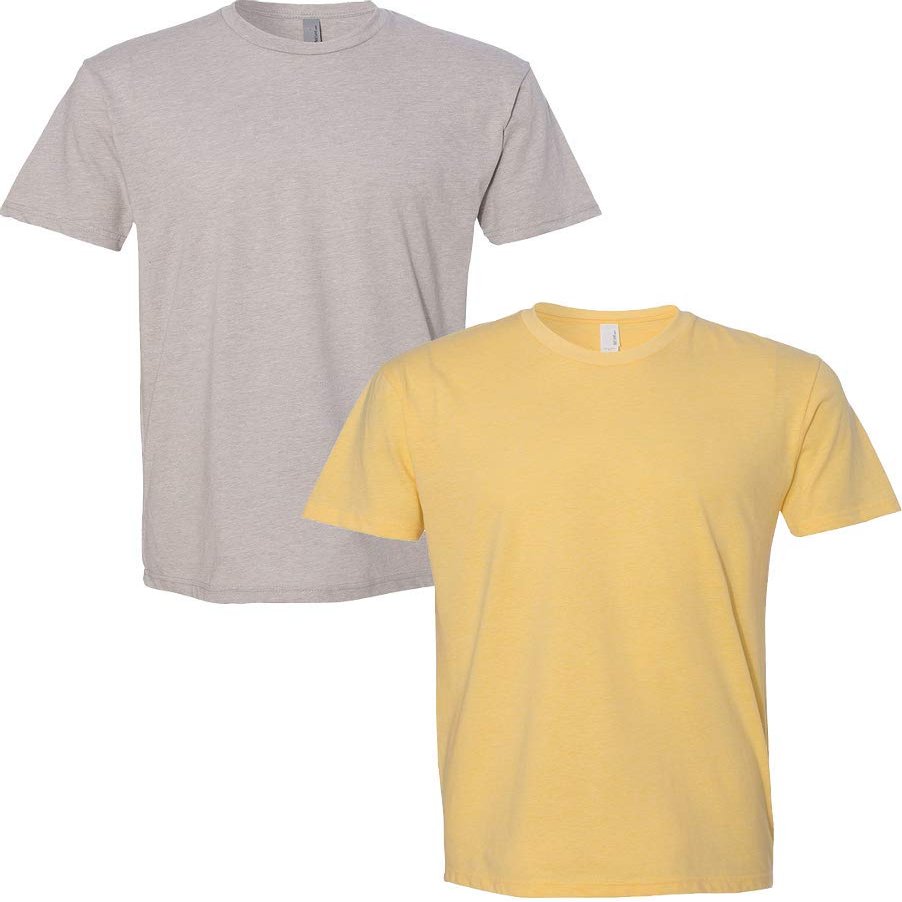 Next Level N6210 Premium Fitted CVC Crew Tee 2-Pack 2XL Silk-Banana