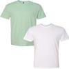 Next Level N6210 Premium Fitted CVC Crew Tee 2-Pack Large Mint-White view 1
