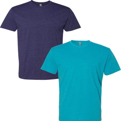 Next Level N6210 Premium Fitted CVC Crew Tee 2-Pack Medium Storm-Bondi