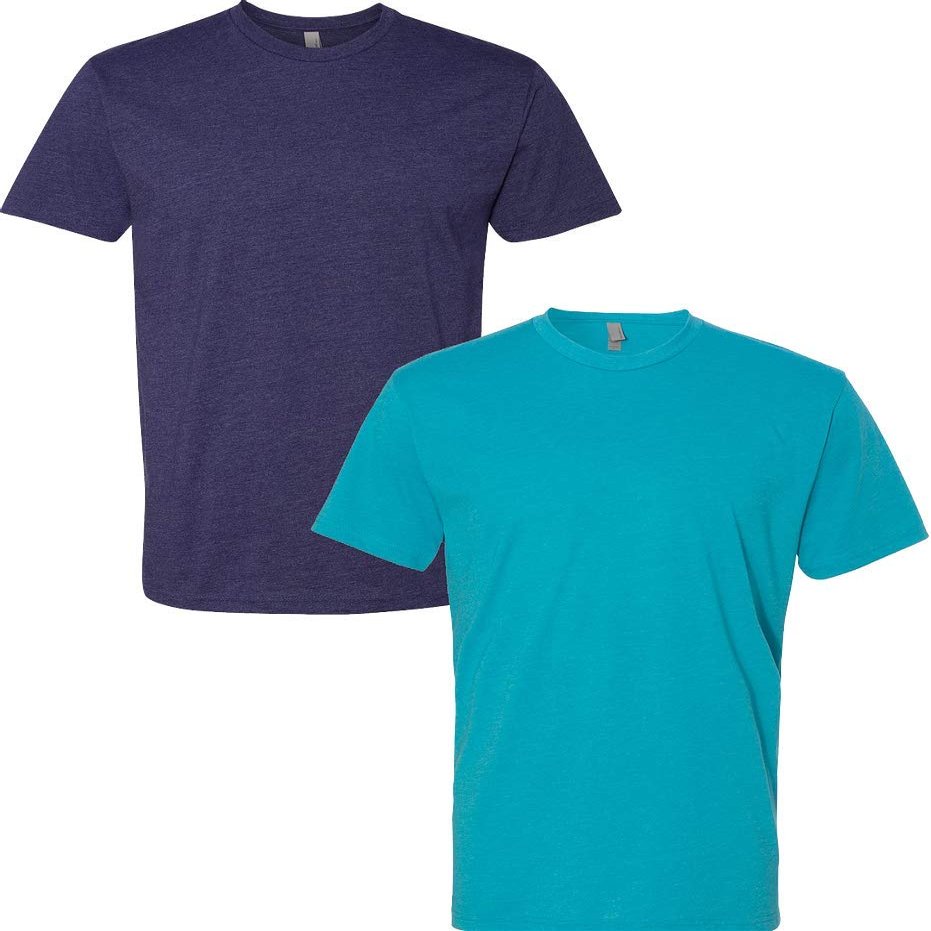Next Level N6210 Premium Fitted CVC Crew Tee 2-Pack Medium Storm-Bondi