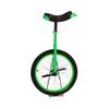QWEASDF Unicycle, 20" Inch Chrome Wheel Unicycle Leakproof Butyl Tire Wheel Cycling Outdoor Sports Fitness Exercise,Green view 1