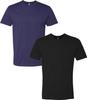 Next Level N6210 Premium Fitted CVC Crew Tee 2-Pack Medium Storm-Black view 1