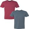Next Level N6210 Premium Fitted CVC Crew Tee 2-Pack XL Cardinal-Indigo view 1