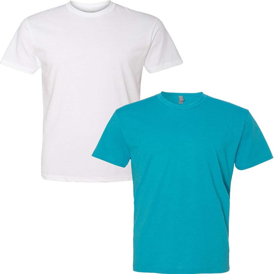 Next Level N6210 Premium Fitted CVC Crew Tee 2-Pack Large White-Bondi
