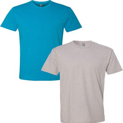 Next Level N6210 Premium Fitted CVC Crew Tee 2-Pack XL Turquoise-Silk