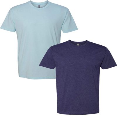 Next Level N6210 Premium Fitted CVC Crew Tee 2-Pack Medium Ice-Storm