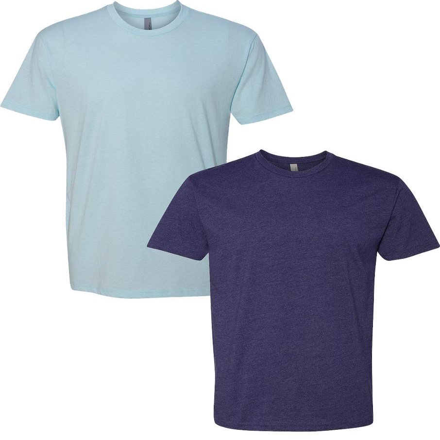 Next Level N6210 Premium Fitted CVC Crew Tee 2-Pack Medium Ice-Storm