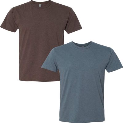 Next Level N6210 Premium Fitted CVC Crew Tee 2-Pack XL Espresso-Indigo