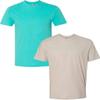 Next Level N6210 Premium Fitted CVC Crew Tee 2-Pack 2XL Tahiti-Sand view 1