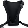 Canvas Tactical Military Waist Pack - Outdoor Drop Leg Bag, Fanny Pack, Thigh Pouch, Crossbody Bag - 7-black* view 2