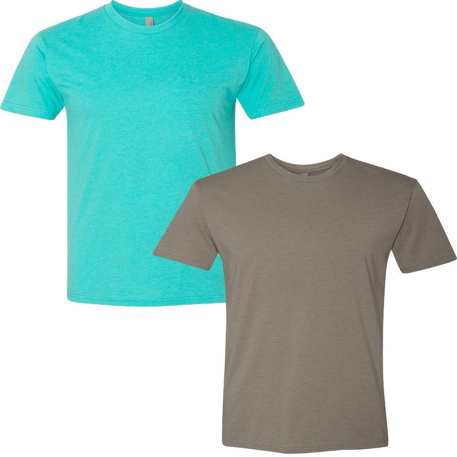 Next Level N6210 Premium Fitted CVC Crew Tee 2-Pack 2XL Tahiti-Warm